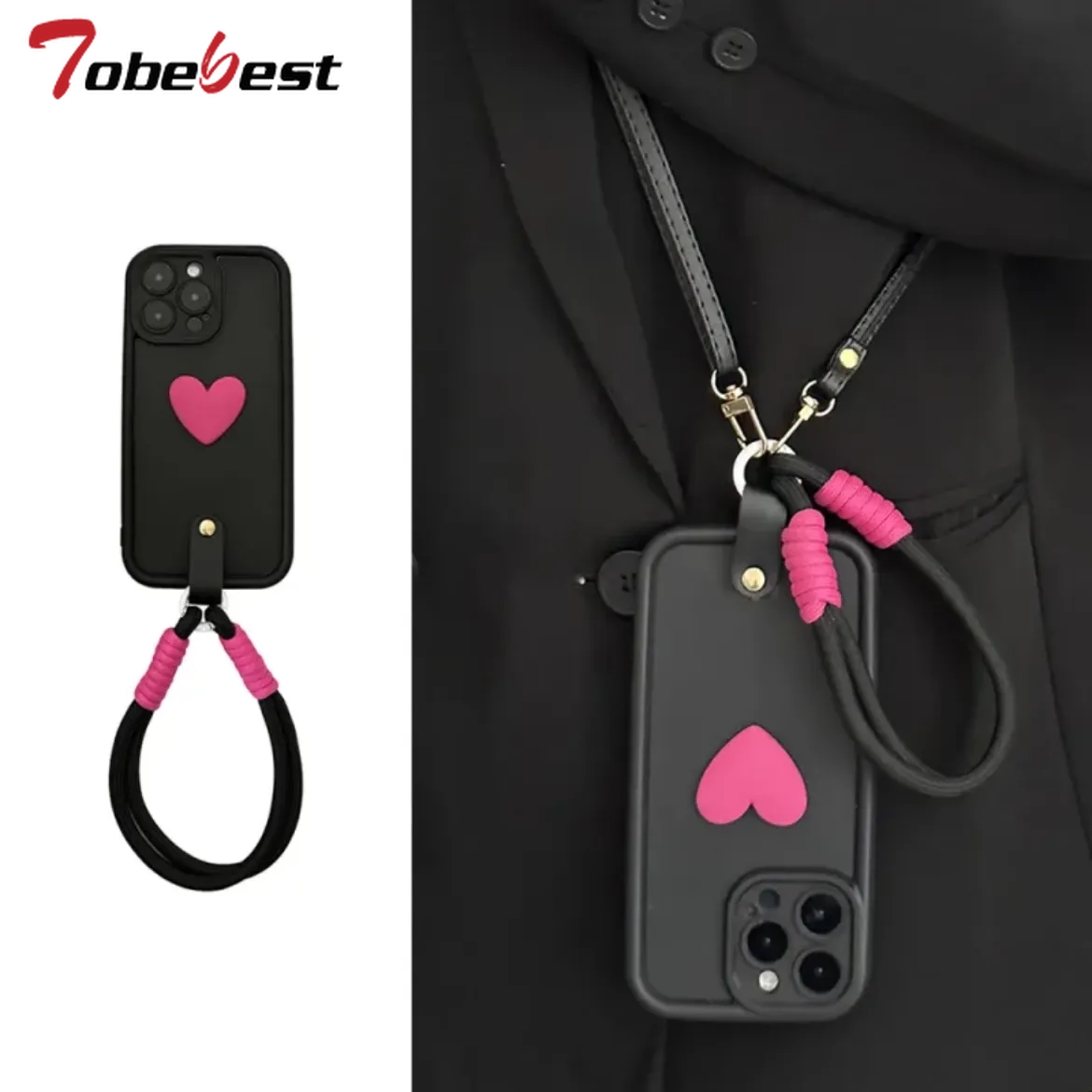 Phone Cases Trendy - Crossbody Lanyard Wrist Strap Stand Phone