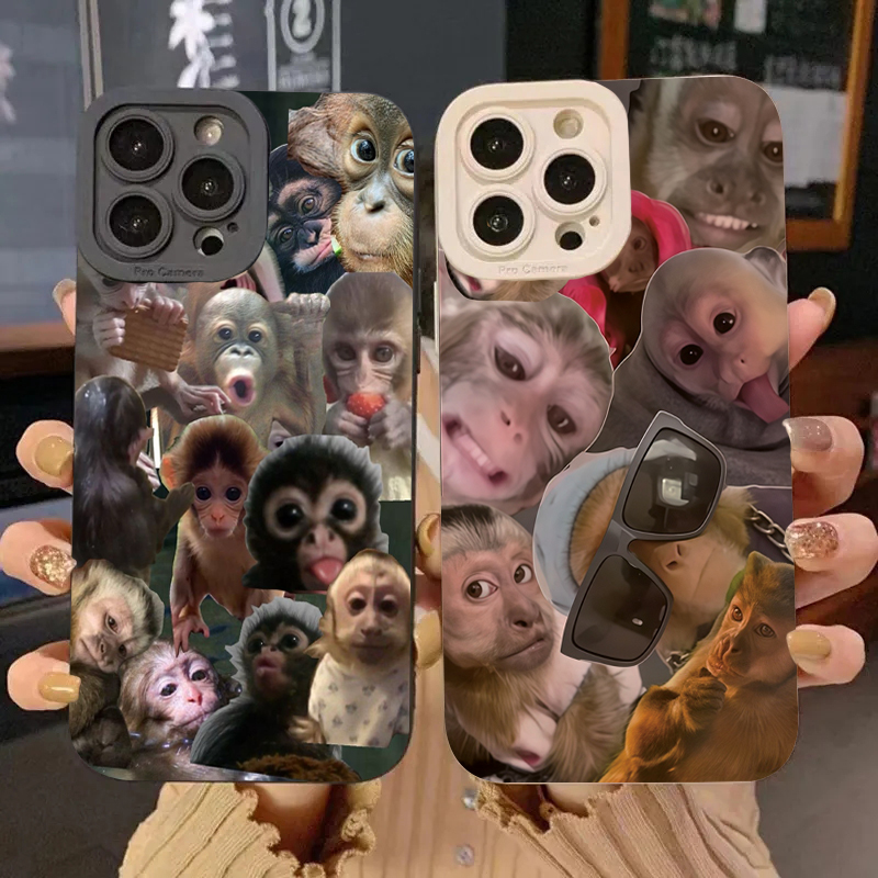 Phone Cases Samsung S23 - Funny Monkey Phone Case For Samsung
