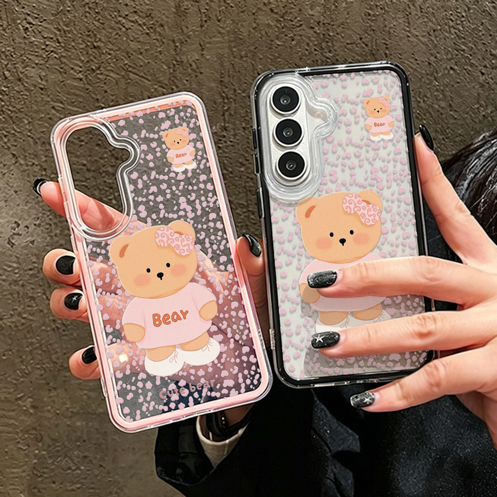 Phone Cases Samsung - Cute Bear Two-in-one Phone Case For