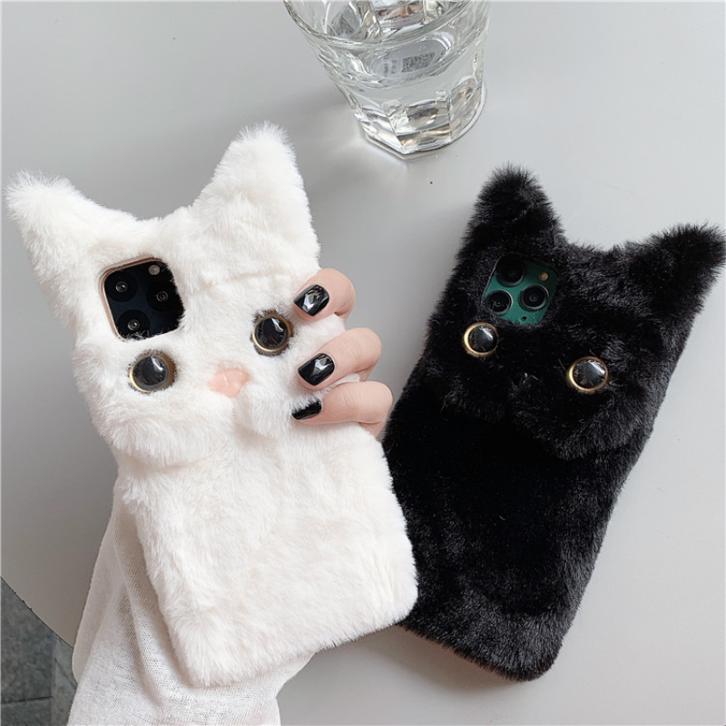 3D Cute Cartoon Cat Furry Plus - Phone Cases Iphone recension och pris