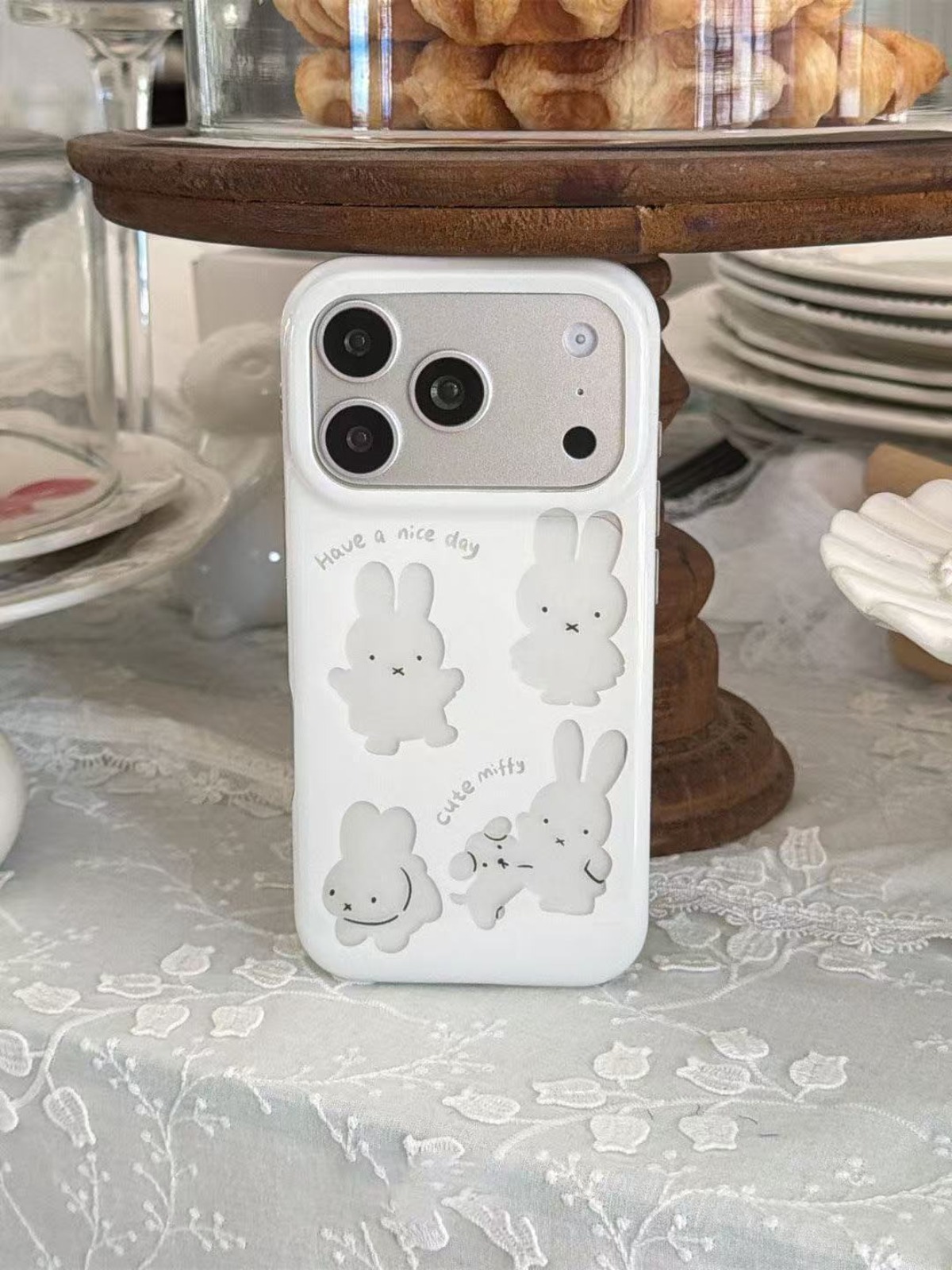 Cute Hollow Miffy Rabbit Soft  - Phone Cases Girly recension och pris