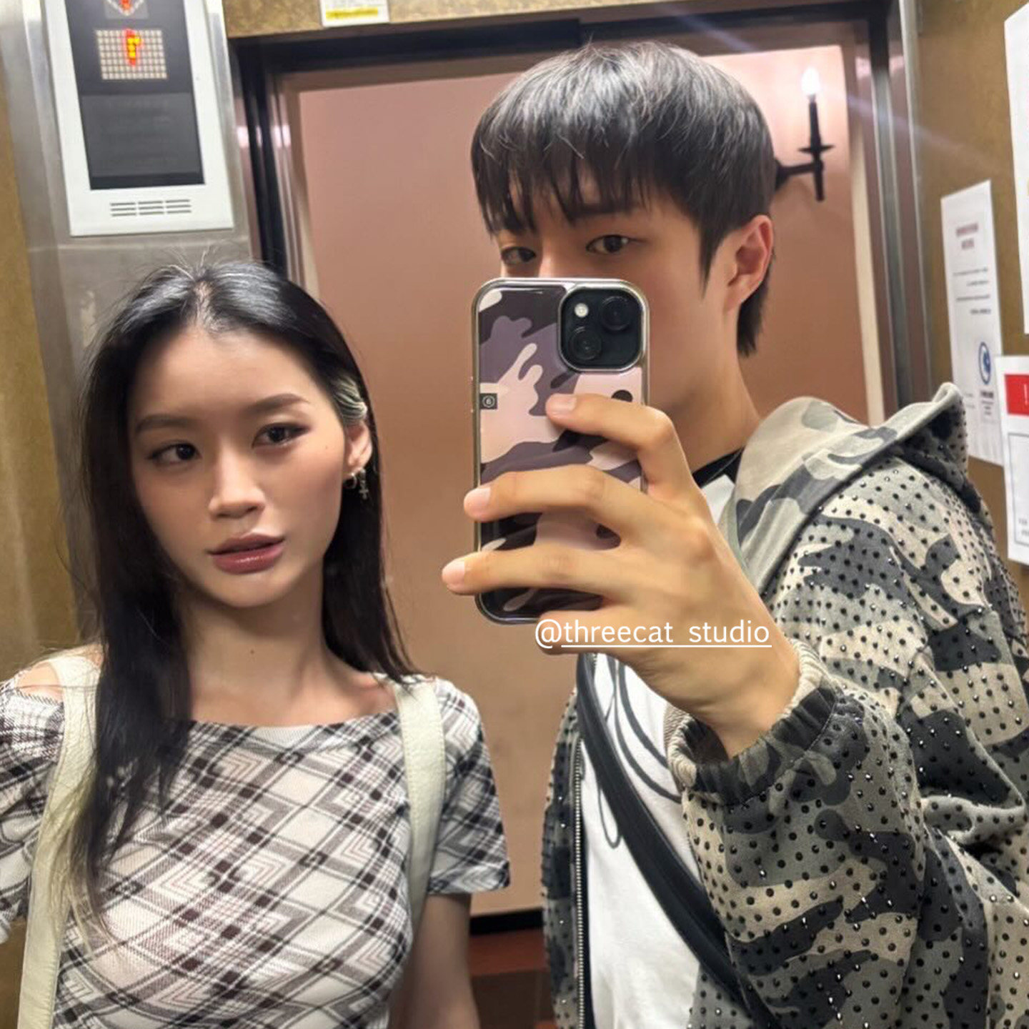 Korean Ins Pink Purple Camoufl - Phone Cases Korean recension och pris