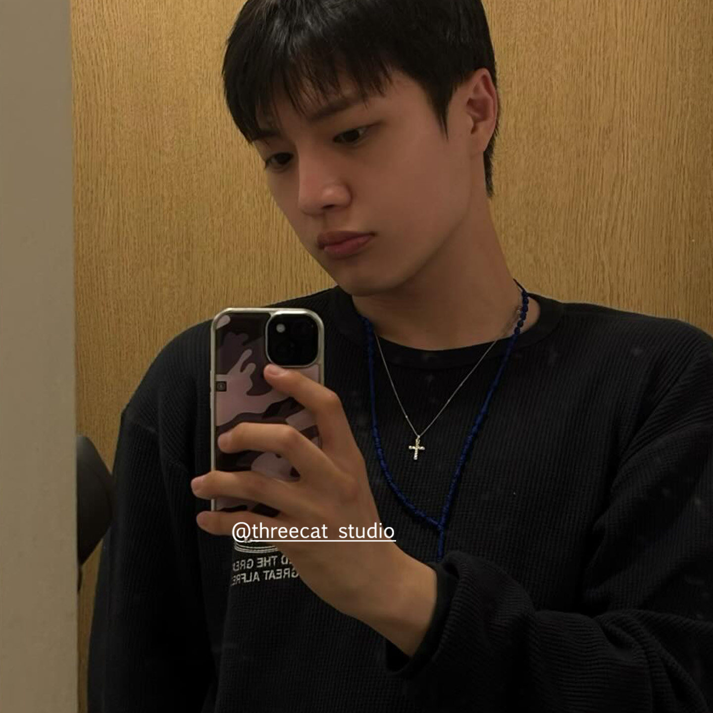 Korean Ins Pink Purple Camoufl - Phone Cases Korean recension och pris