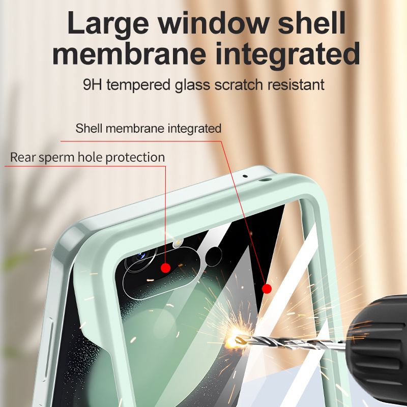 2025 Hot Skin Feel Glass Case  - Phone Cases Z Flip 7 recension och pris