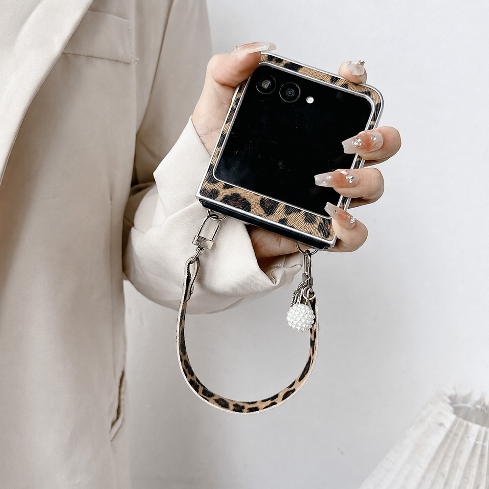 Leopard Print Folding Flip Pho - Phone Cases Girly recension och pris