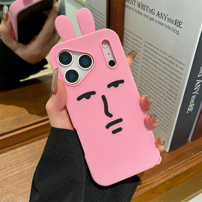 Kawaii 3D Funny Cartoon Pink E - Phone Cases Kawaii recension och pris