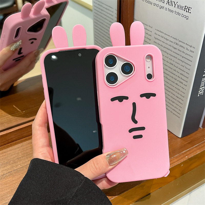 Kawaii 3D Funny Cartoon Pink E - Phone Cases Kawaii recension och pris