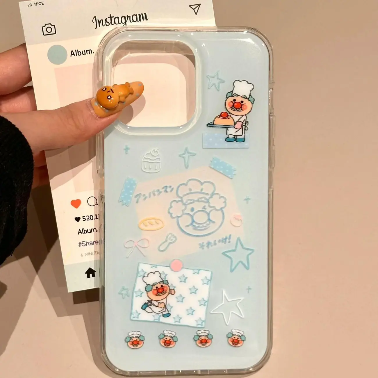 Korean Ins Blue Chef Old Man C - Phone Cases Kawaii recension och pris