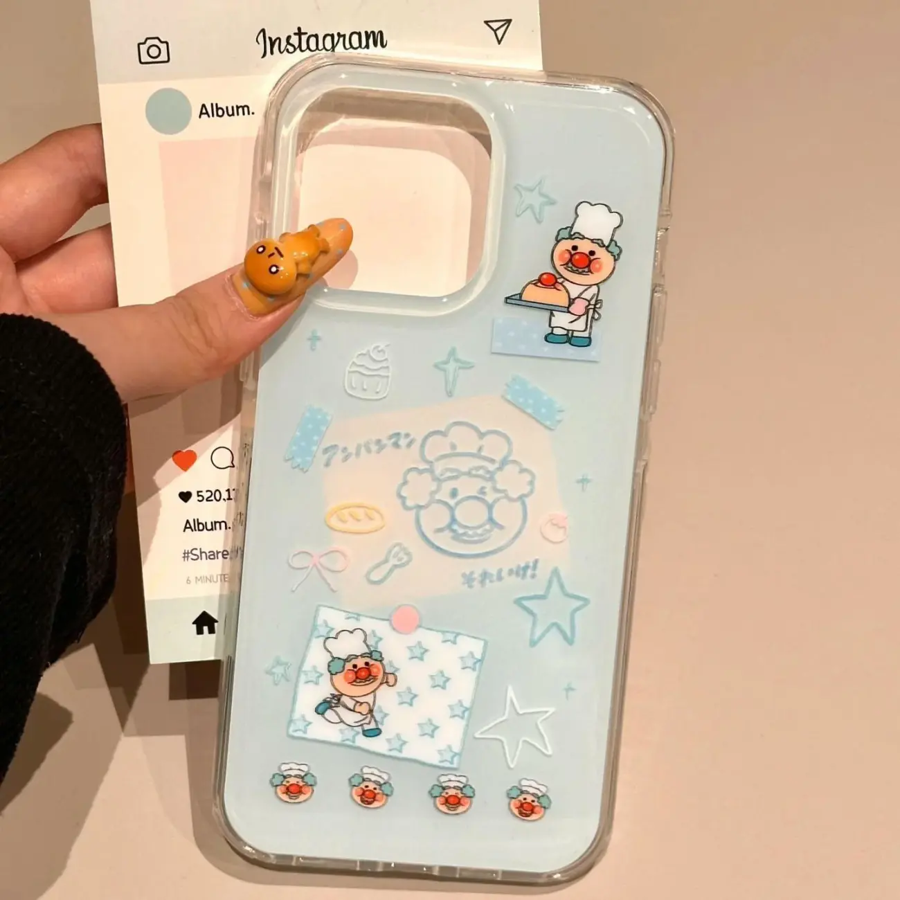 Korean Ins Blue Chef Old Man C - Phone Cases Kawaii recension och pris