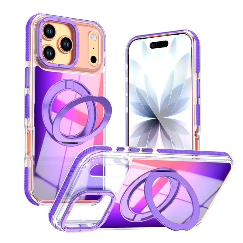 Luxury 360 ° Rotating Bracket  - Gradient Color Case recension och pris