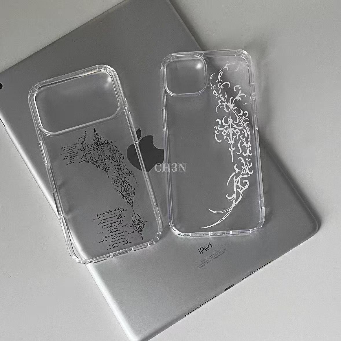 Korean Ins Advanced Niche Patt - Phone Cases Korean recension och pris