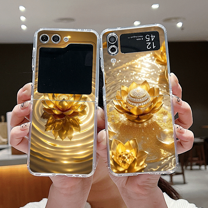 Creative Golden Lotus Flower P - Phone Cases Z Flip 7 recension och pris