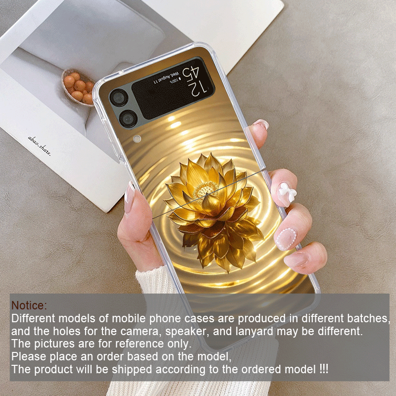 Creative Golden Lotus Flower P - Phone Cases Z Flip 7 recension och pris