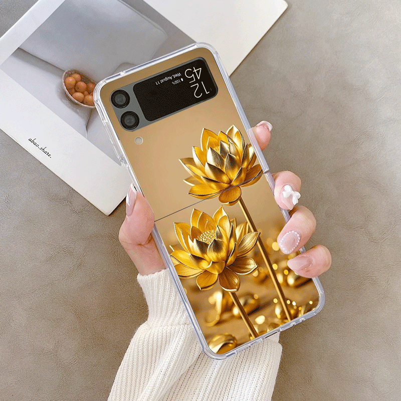Creative Golden Lotus Flower P - Phone Cases Z Flip 7 recension och pris