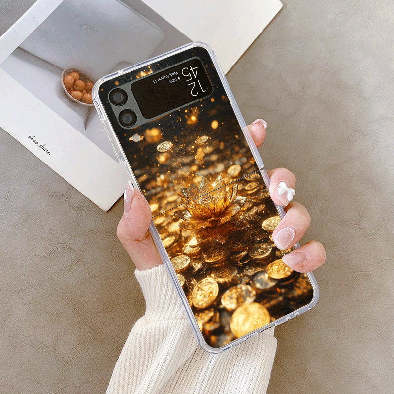 Creative Golden Lotus Flower P - Phone Cases Z Flip 7 recension och pris