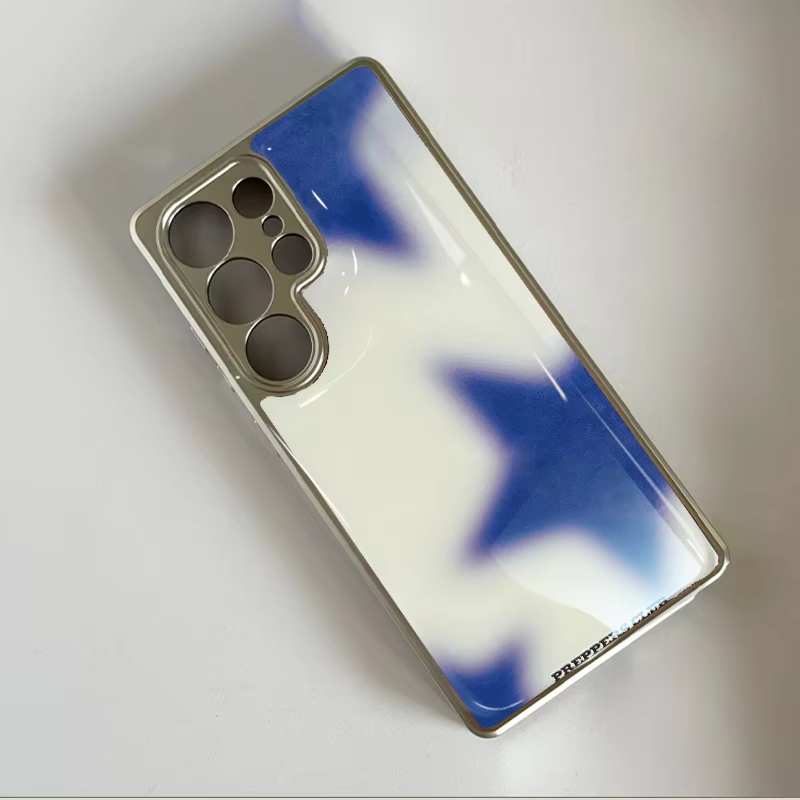 Korean Ins Blue star gradient  - Phone Cases Korean recension och pris