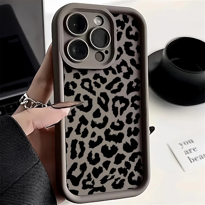 Black Leopard Print Pattern Si - Phone Cases Dior recension och pris