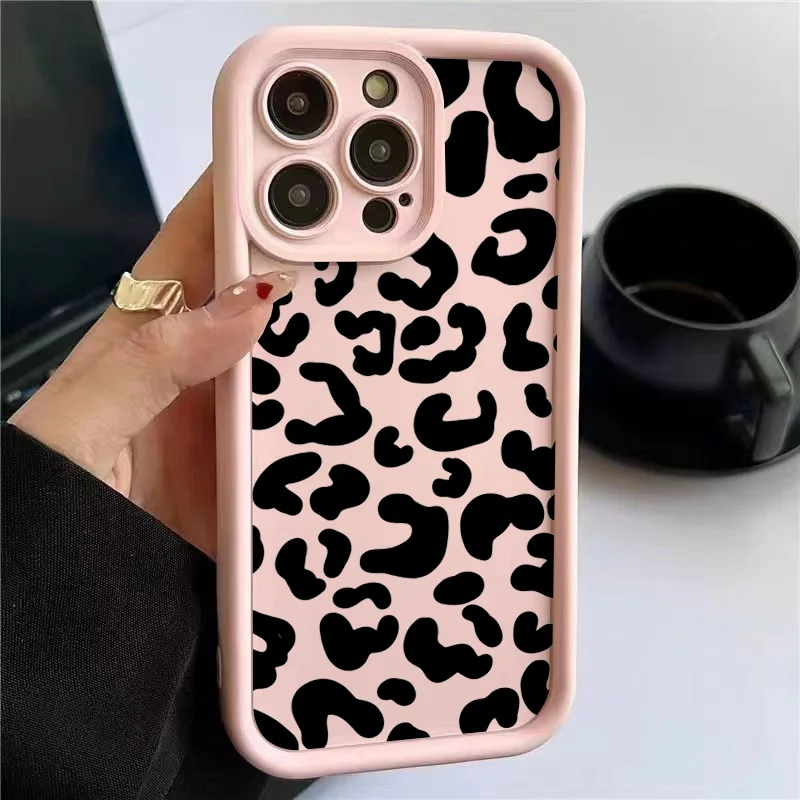 Black Leopard Print Pattern Si - Phone Cases Dior recension och pris