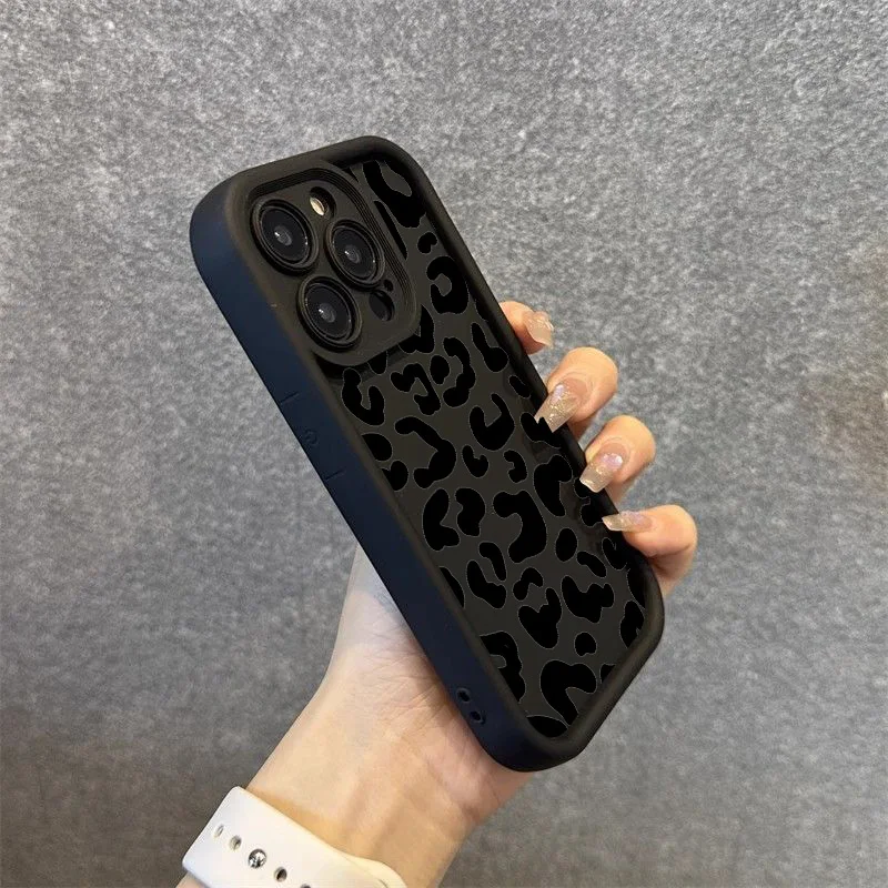 Black Leopard Print Pattern Si - Phone Cases Dior recension och pris