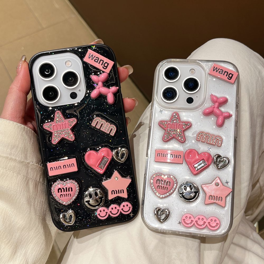 Cute 3D Love Heart Y2K Star Sp - Phone Cases Dior recension och pris