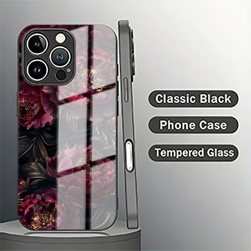 Vogue Dark Red Rose Tempered G - Phone Cases Vogue recension och pris