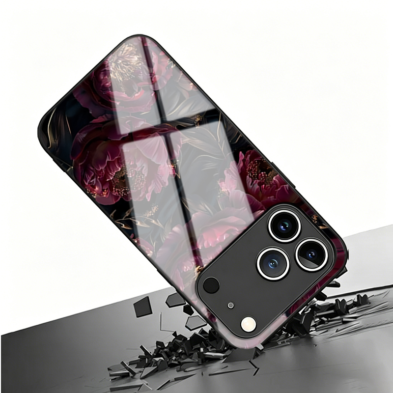 Vogue Dark Red Rose Tempered G - Phone Cases Vogue recension och pris
