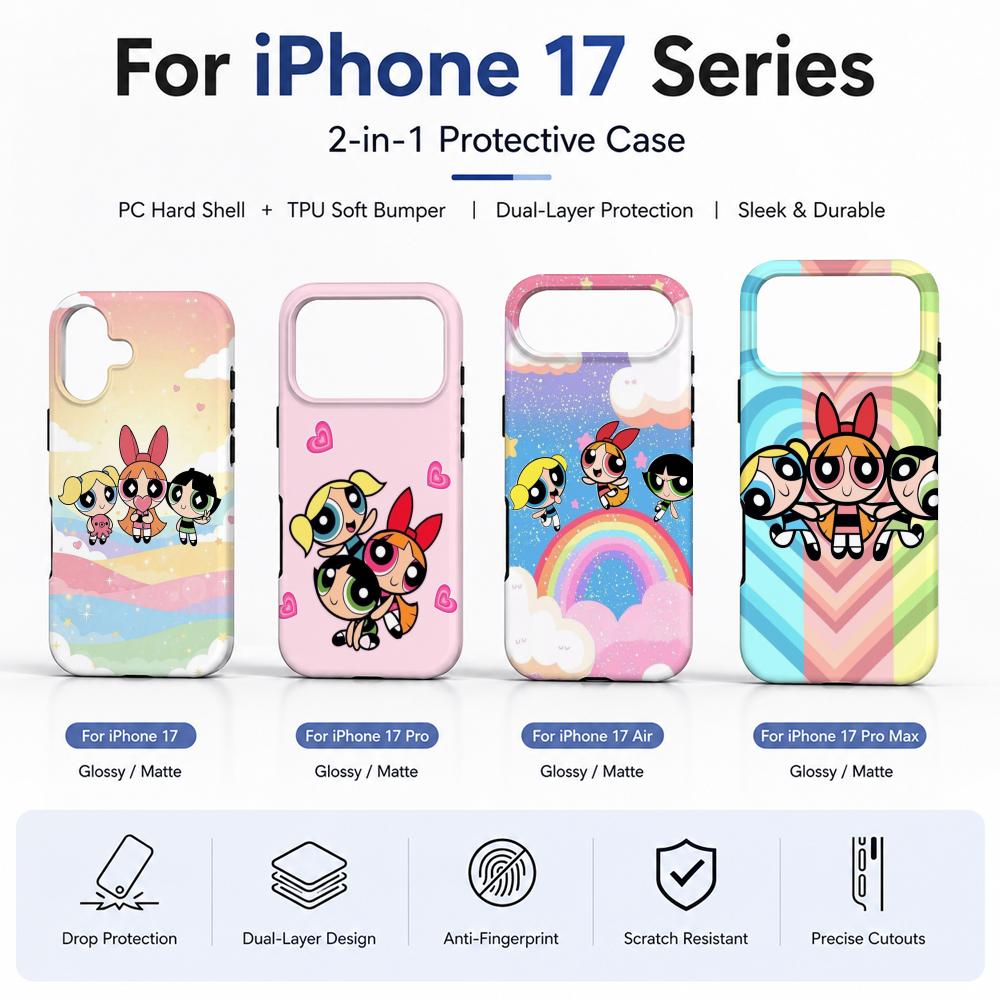Anime P-Powerpuff Girls Phone  - Phone Cases Girly recension och pris