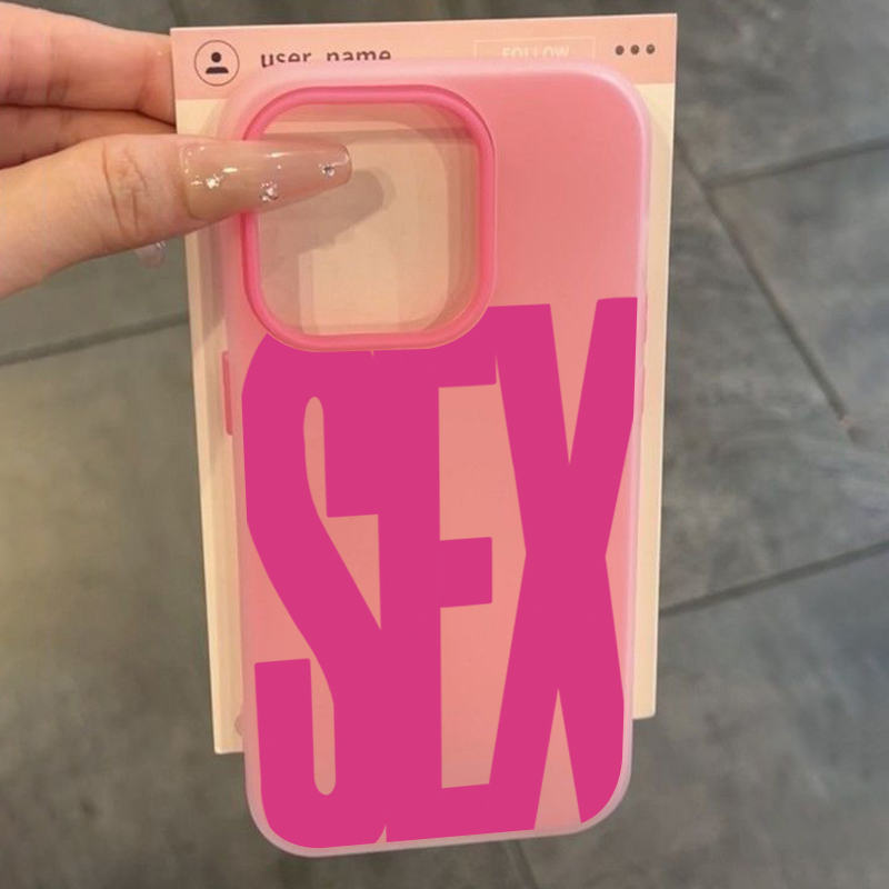 Stylish English Letter Sex Pri - Phone Cases Girly recension och pris