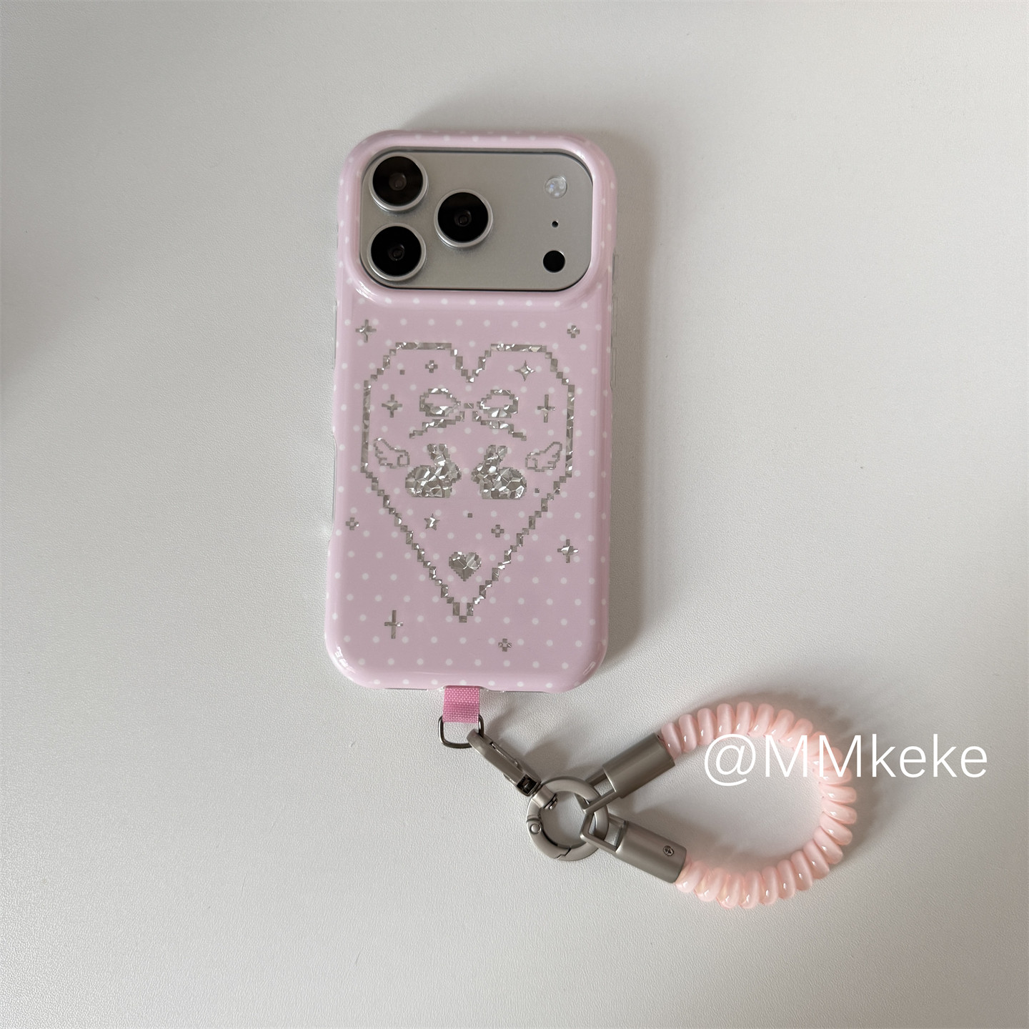 Korean Ins Pink Sweet Girl Rab - Phone Cases Girly recension och pris