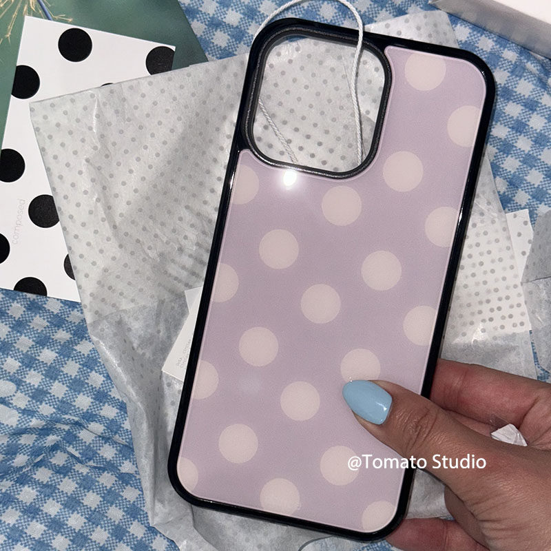 Korean Ins Fashion Purple Polk - Phone Cases Korean recension och pris