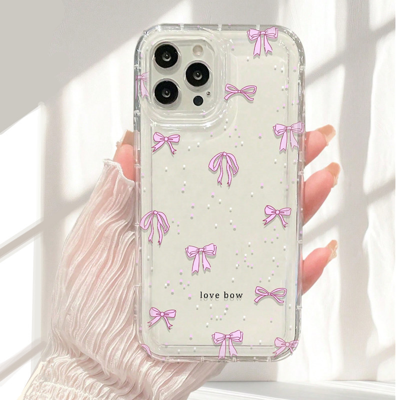 Colorful Bow Print Clear Case  - Phone Cases Dior recension och pris