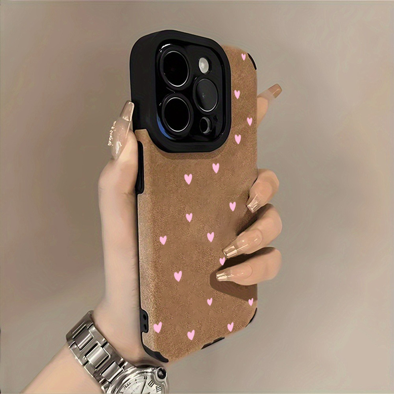 Fashion Pink Heart Pattern Pho - Phone Cases Trendy recension och pris