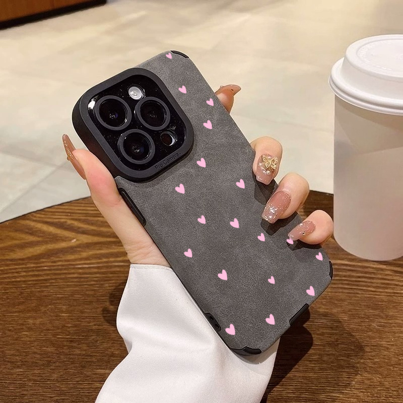 Fashion Pink Heart Pattern Pho - Phone Cases Trendy recension och pris