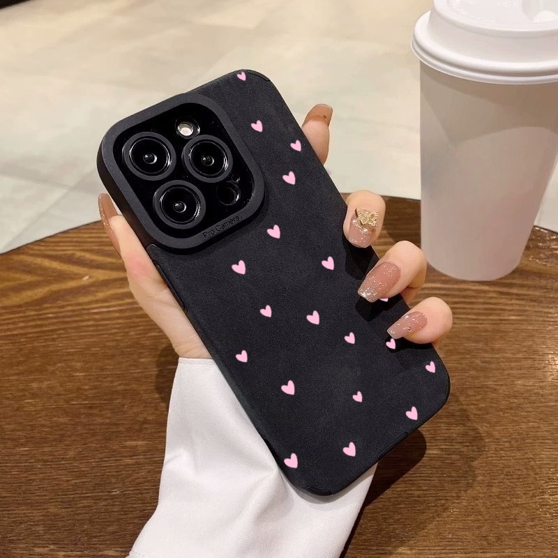 Fashion Pink Heart Pattern Pho - Phone Cases Trendy recension och pris