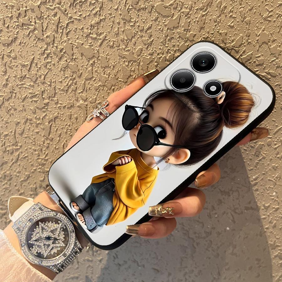 Cartoon Girl Pattern Funda Pho - Phone Cases Girly recension och pris