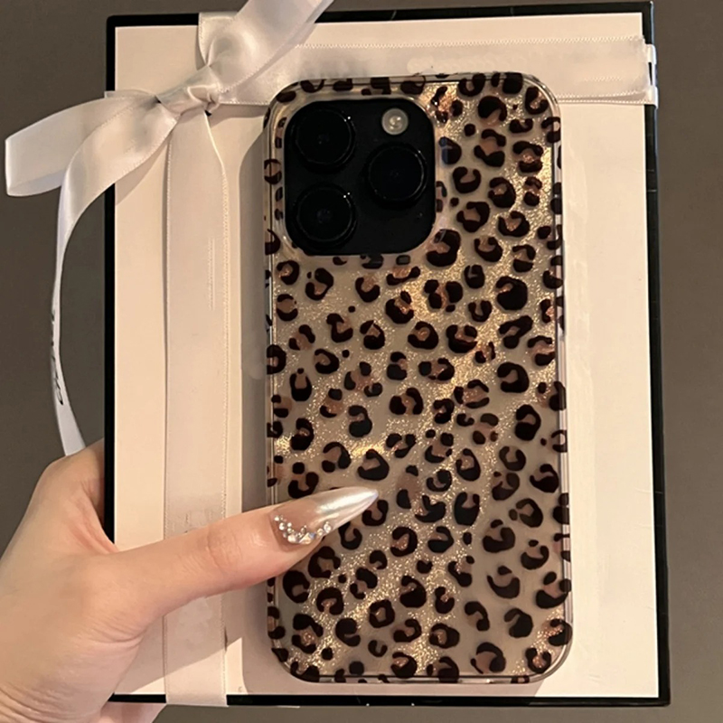 Cute Leopard Print Clear Phone - Phone Cases Dior recension och pris