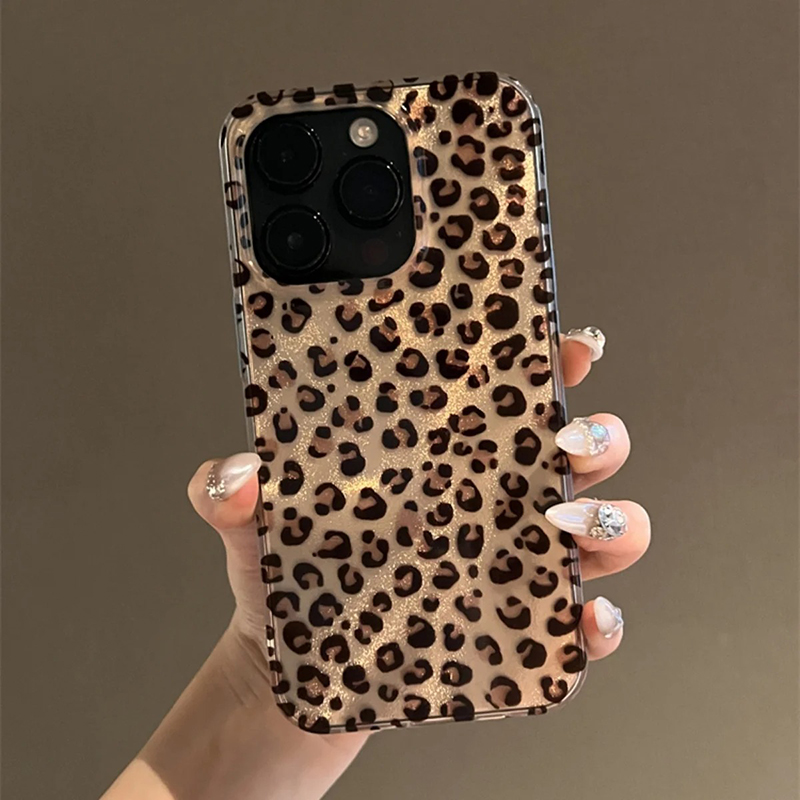 Cute Leopard Print Clear Phone - Phone Cases Dior recension och pris