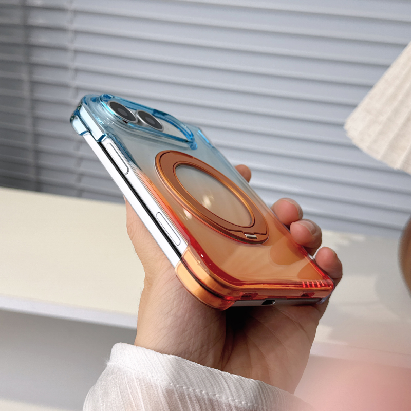 360°Rotating Metal Bracket Tra - Gradient Color Case recension och pris