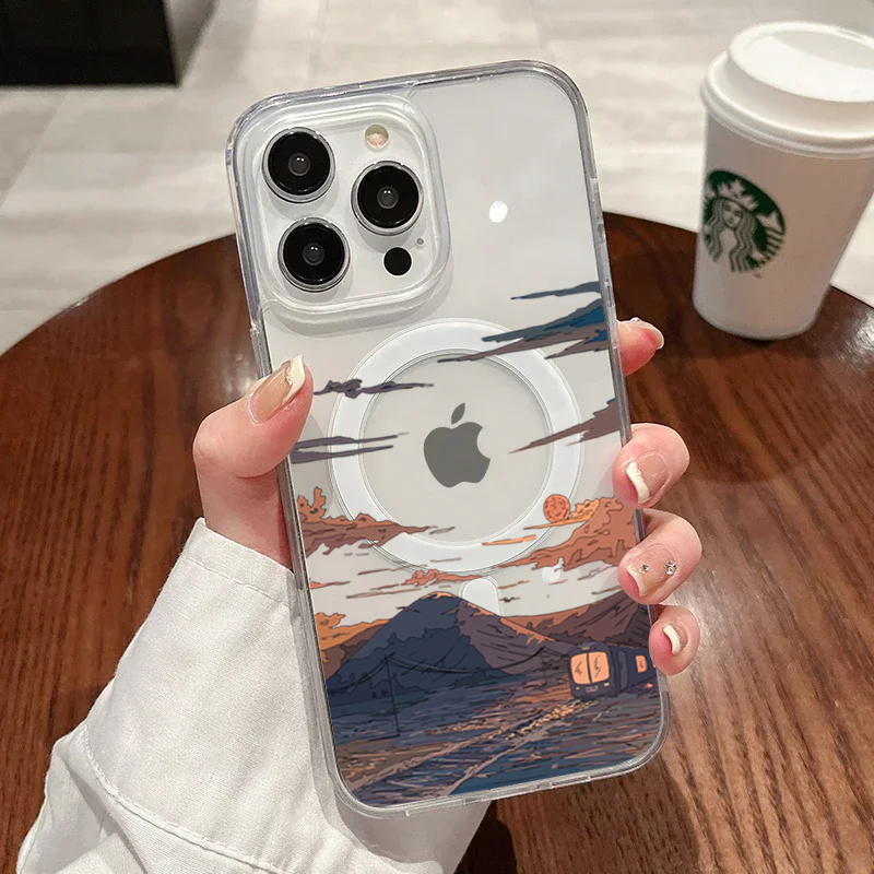 Sunset Pattern Fashion Phone C - Phone Cases Trendy recension och pris
