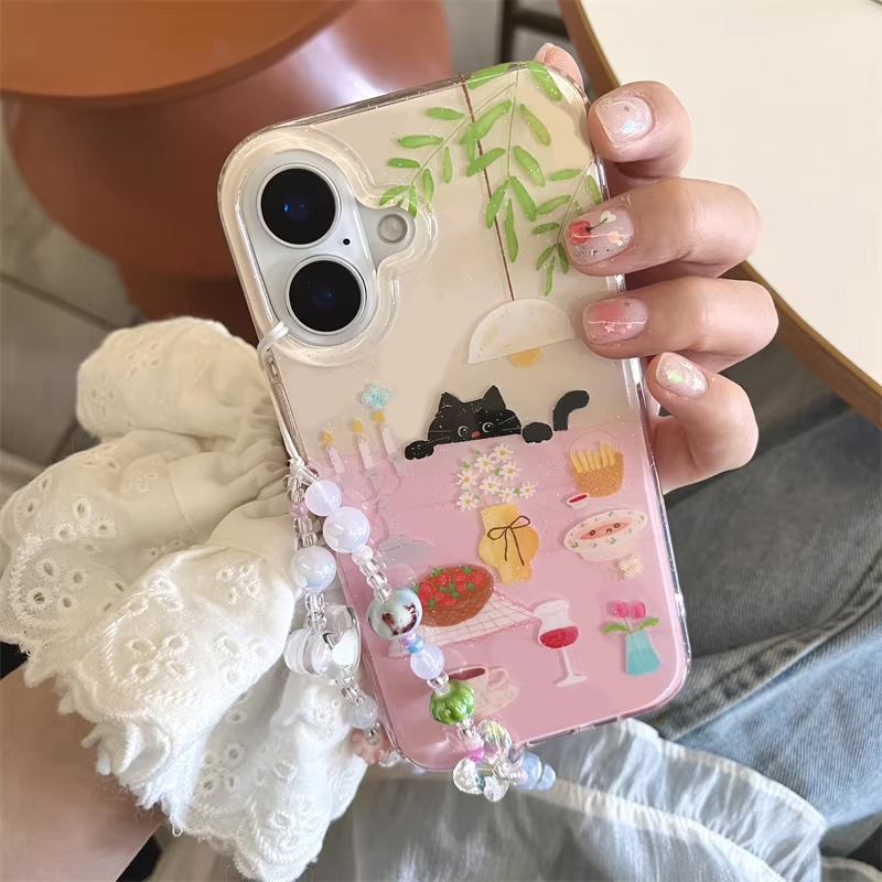 Ins Girl Cute Dining Table Lit - Phone Cases Girly recension och pris