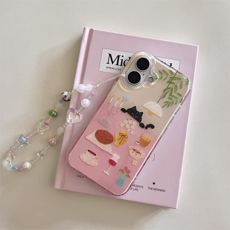 Ins Girl Cute Dining Table Lit - Phone Cases Girly recension och pris