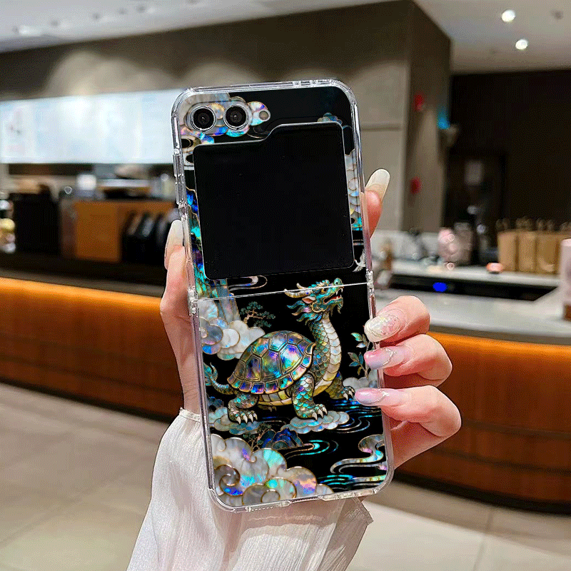 Stylish Tiger Dragon Marble Te - Phone Cases Z Flip 7 recension och pris