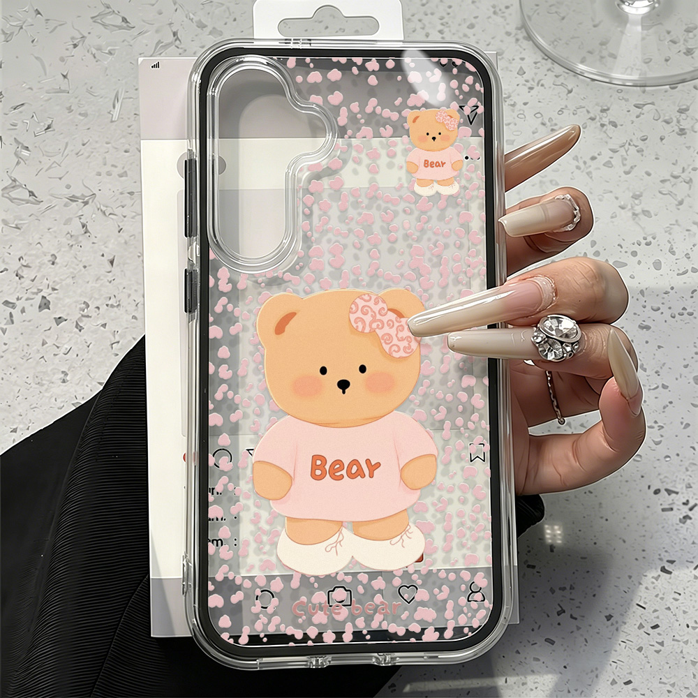 Cute Bear Two-in-one Phone Cas - Phone Cases Samsung recension och pris