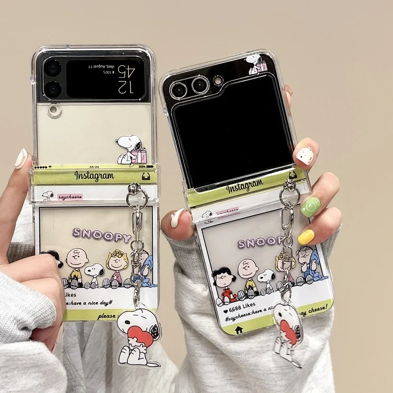 Cute Cartoon Snoopy Charlie Br - Phone Cases Z Flip 7 recension och pris