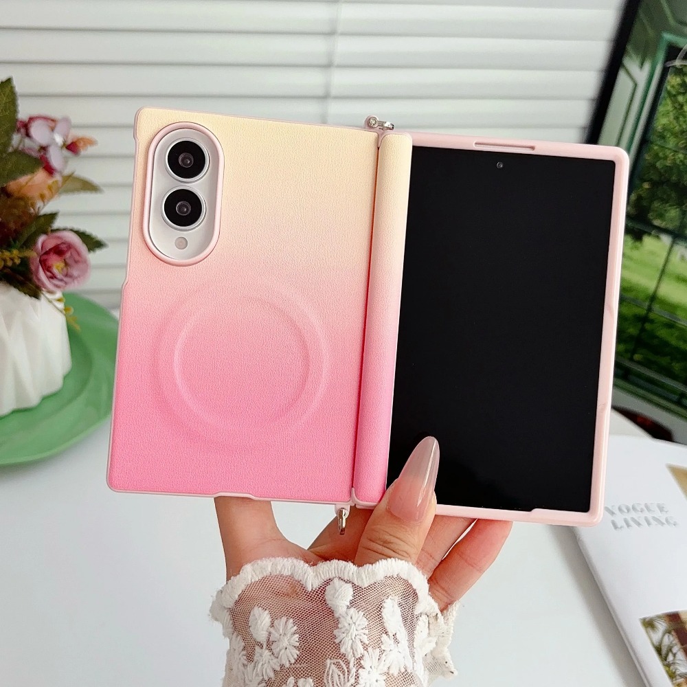 Magnetic for MagSafe PU Leathe - Gradient Color Case recension och pris