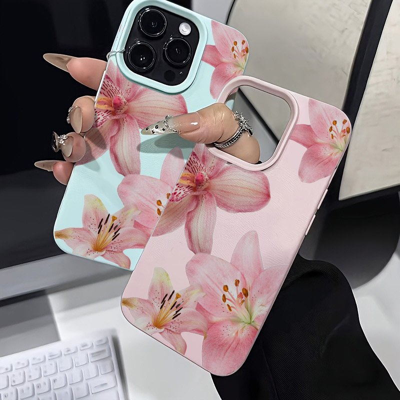 Pink Lily Lychee Texture Phone - Phone Cases Samsung S23 recension och pris