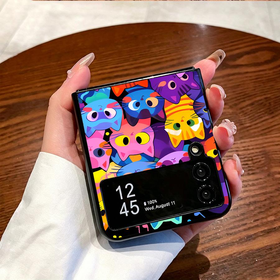 Full Cover Cat Phone Cover Cas - Phone Cases Z Flip 7 recension och pris